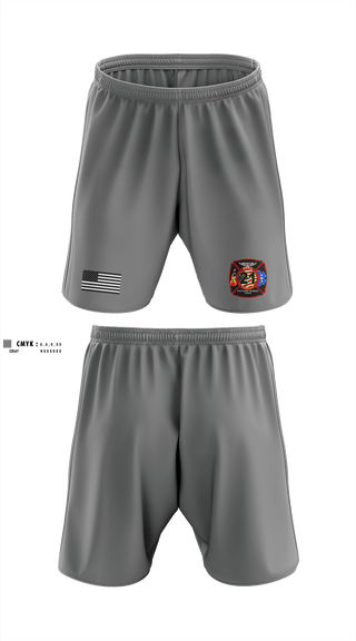 Athletic Shorts With Pockets, Bobo Fire & Rescue, Fire Department, Teamtime, Team time, sublimation, custom sports apparel, team uniforms, spirit wear, spiritwear, sports uniforms, custom shirts, team store, custom team store, fundraiser sports, apparel fundraiser