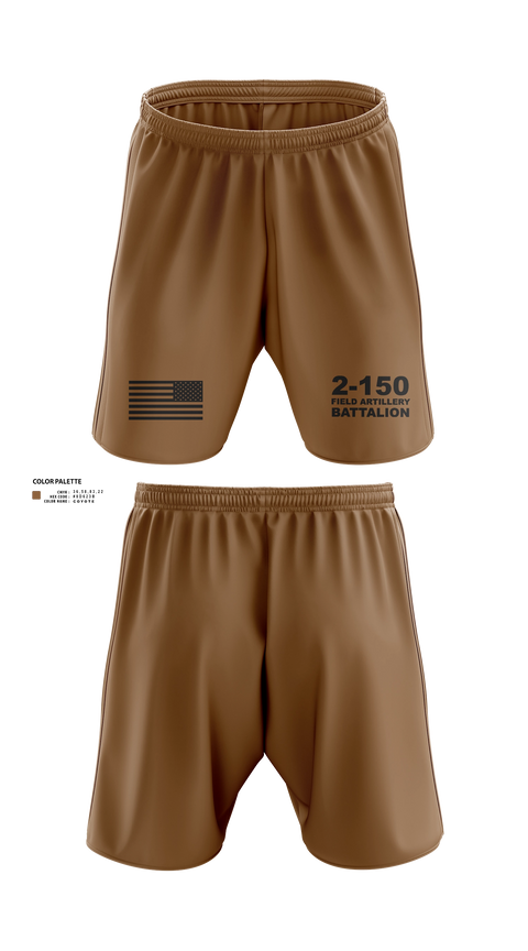 Athletic Shorts With Pockets, 2-150 Field Artillery Battalion, National Guard, Teamtime, Team time, sublimation, custom sports apparel, team uniforms, spirit wear, spiritwear, sports uniforms, custom shirts, team store, custom team store, fundraiser sports, apparel fundraiser