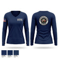 Communication Division Women's Long Sleeve V-neck Shirt - 1
