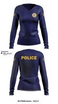 Skiatook Police Department 87146417 Women's Long Sleeve V-neck Shirt - 2