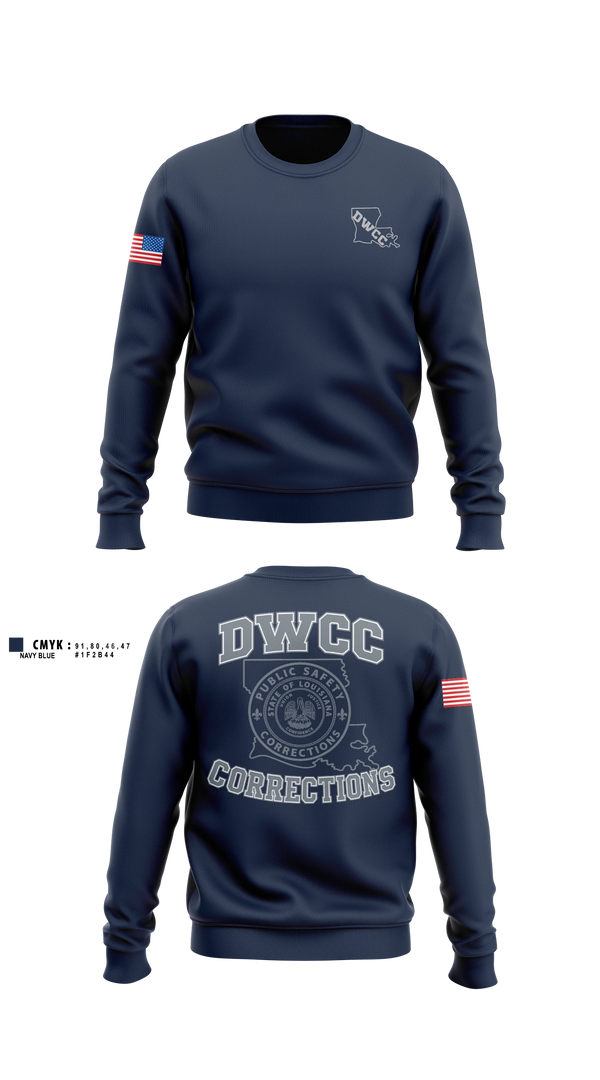 Crew Neck Sweatshirt, David Wade Correctional Center, Police, Teamtime, Team time, sublimation, custom sports apparel, team uniforms, spirit wear, spiritwear, sports uniforms, custom shirts, team store, custom team store, fundraiser sports, apparel fundraiser