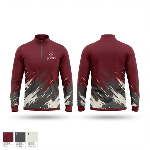 Quarter Zip Jacket, Lincoln Wolves, , Teamtime, Team time, sublimation, custom sports apparel, team uniforms, spirit wear, spiritwear, sports uniforms, custom shirts, team store, custom team store, fundraiser sports, apparel fundraiser