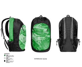 Gear Bag, Lempster Wildcats, Women's Soccer, Teamtime, Team time, sublimation, custom sports apparel, team uniforms, spirit wear, spiritwear, sports uniforms, custom shirts, team store, custom team store, fundraiser sports, apparel fundraiser