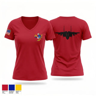Womens Short Sleeve Vneck Shirt, 67 AMU, Air Force, Teamtime, Team time, sublimation, custom sports apparel, team uniforms, spirit wear, spiritwear, sports uniforms, custom shirts, team store, custom team store, fundraiser sports, apparel fundraiser