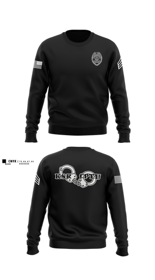 Crew Neck Sweatshirt, KYDOC, Police, Teamtime, Team time, sublimation, custom sports apparel, team uniforms, spirit wear, spiritwear, sports uniforms, custom shirts, team store, custom team store, fundraiser sports, apparel fundraiser