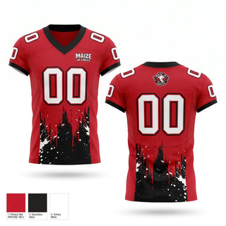 Football Jersey, Maize Jr Eagles, , Teamtime, Team time, sublimation, custom sports apparel, team uniforms, spirit wear, spiritwear, sports uniforms, custom shirts, team store, custom team store, fundraiser sports, apparel fundraiser
