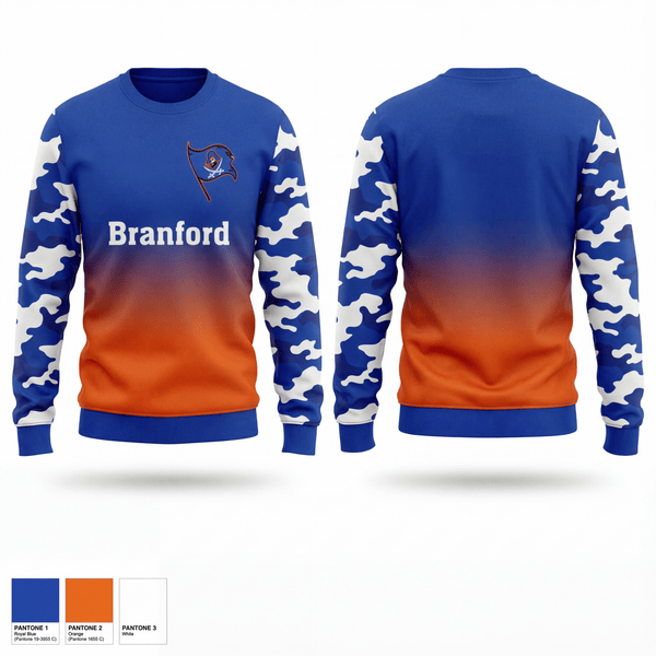 Crew Neck Sweatshirt, Branford, , Teamtime, Team time, sublimation, custom sports apparel, team uniforms, spirit wear, spiritwear, sports uniforms, custom shirts, team store, custom team store, fundraiser sports, apparel fundraiser