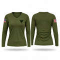 Franklin Township Police Department Women's Long Sleeve V-neck Shirt - 1