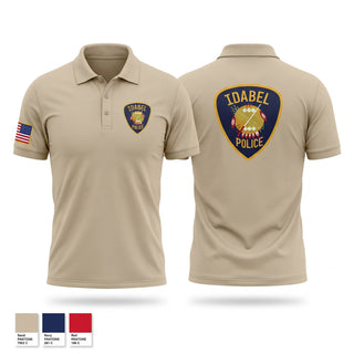 Short Sleeve Performance Polo, Idabel police, Police, Teamtime, Team time, sublimation, custom sports apparel, team uniforms, spirit wear, spiritwear, sports uniforms, custom shirts, team store, custom team store, fundraiser sports, apparel fundraiser