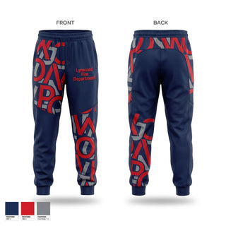 Sweatpants, Lynwood Fire Deparrment, Fire Department, Teamtime, Team time, sublimation, custom sports apparel, team uniforms, spirit wear, spiritwear, sports uniforms, custom shirts, team store, custom team store, fundraiser sports, apparel fundraiser
