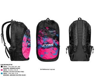 Gear Bag, East Coast Icons, Baseball, Teamtime, Team time, sublimation, custom sports apparel, team uniforms, spirit wear, spiritwear, sports uniforms, custom shirts, team store, custom team store, fundraiser sports, apparel fundraiser