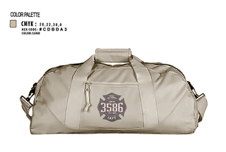 Duffle Bag, Local 3586 West Des Moines, Fire Department, Teamtime, Team time, sublimation, custom sports apparel, team uniforms, spirit wear, spiritwear, sports uniforms, custom shirts, team store, custom team store, fundraiser sports, apparel fundraiser