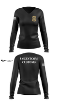 229th MP CO Women's Long Sleeve V-neck Shirt - 100