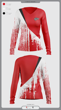 Reed City Cheer 87807602 Women's Long Sleeve V-neck Shirt - 39