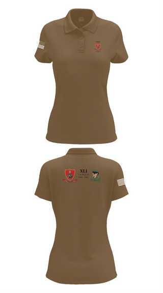 Womens Short Sleeve Performance Polo, CMLP41, Army, Teamtime, Team time, sublimation, custom sports apparel, team uniforms, spirit wear, spiritwear, sports uniforms, custom shirts, team store, custom team store, fundraiser sports, apparel fundraiser