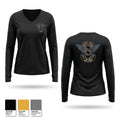 Borger Police Department Women's Long Sleeve V-neck Shirt - 1
