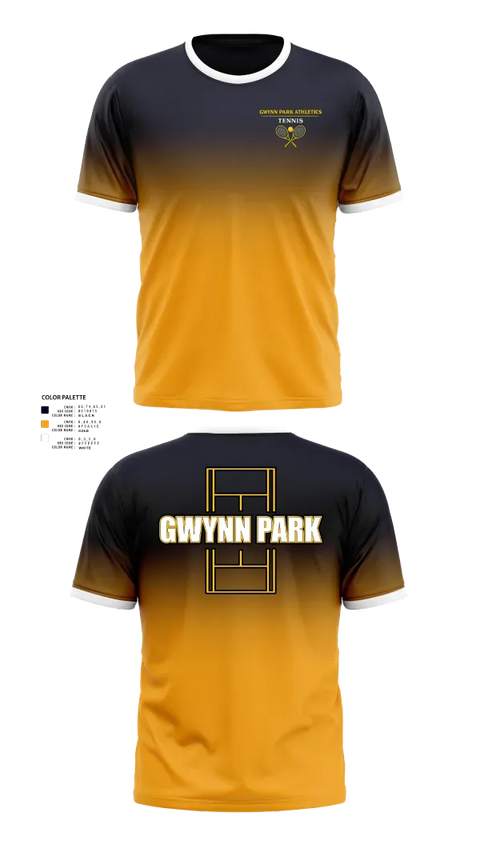Short Sleeve Performance Shirt, Gwynn Park High School Tennis, Tennis, Teamtime, Team time, sublimation, custom sports apparel, team uniforms, spirit wear, spiritwear, sports uniforms, custom shirts, team store, custom team store, fundraiser sports, apparel fundraiser