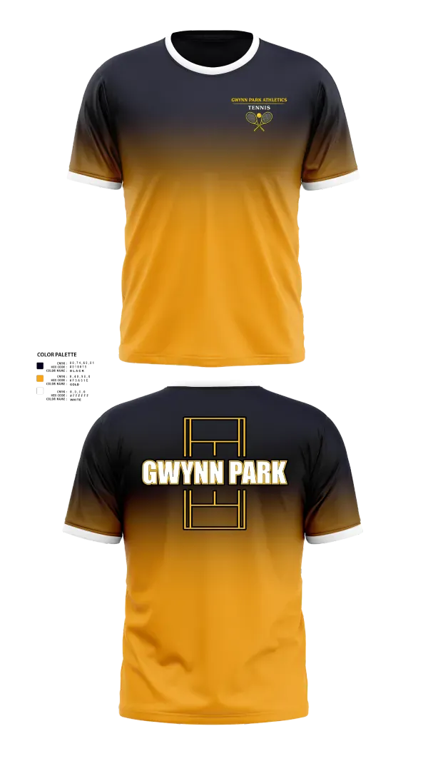 Short Sleeve Performance Shirt, Gwynn Park High School Tennis, Tennis, Teamtime, Team time, sublimation, custom sports apparel, team uniforms, spirit wear, spiritwear, sports uniforms, custom shirts, team store, custom team store, fundraiser sports, apparel fundraiser