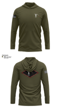BTRY C, 2d LAAD Bn 96384360 Long Sleeve Performance Shirt with hood - 1