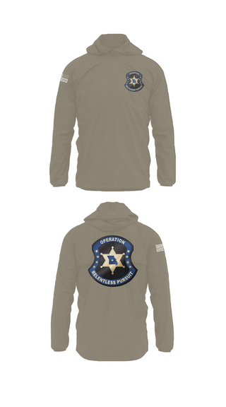 Windbreaker, Operation Relentless Pursuit, Police, Teamtime, Team time, sublimation, custom sports apparel, team uniforms, spirit wear, spiritwear, sports uniforms, custom shirts, team store, custom team store, fundraiser sports, apparel fundraiser