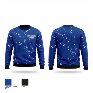 Crew Neck Sweatshirt, Cook County Vikings, Softball, Teamtime, Team time, sublimation, custom sports apparel, team uniforms, spirit wear, spiritwear, sports uniforms, custom shirts, team store, custom team store, fundraiser sports, apparel fundraiser