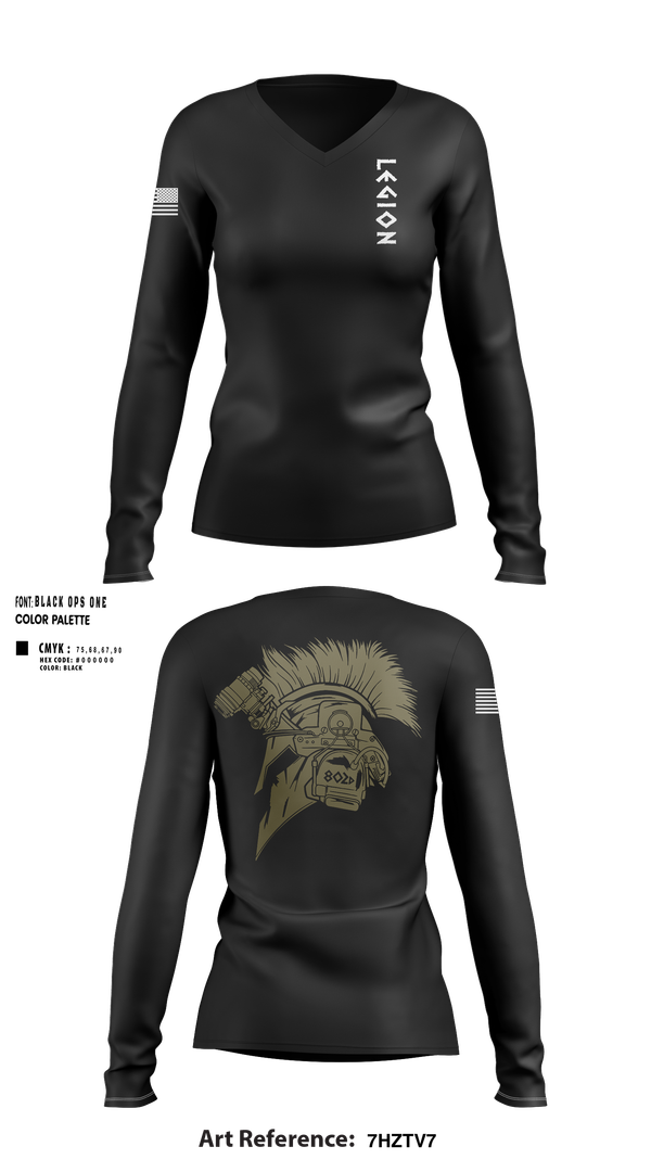 Womens Long Sleeve Vneck Shirt, 802D Security Forces Squadron, , Teamtime, Team time, sublimation, custom sports apparel, team uniforms, spirit wear, spiritwear, sports uniforms, custom shirts, team store, custom team store, fundraiser sports, apparel fundraiser