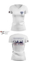 JFRD Critical Care Team 81495664 Women's Short Sleeve V-neck Shirt - 7