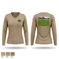 Mowing Women's Long Sleeve V-neck Shirt - 1