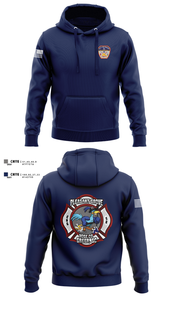 Hoodie, City Of Greer FD, Fire Department, Teamtime, Team time, sublimation, custom sports apparel, team uniforms, spirit wear, spiritwear, sports uniforms, custom shirts, team store, custom team store, fundraiser sports, apparel fundraiser