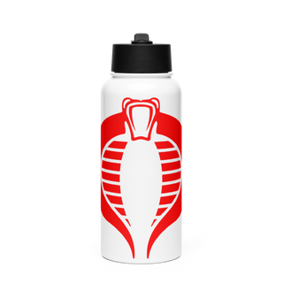 Charlie Battery, 1-119th FA 47943338 Stainless Steel Water Bottle with a Straw Lid