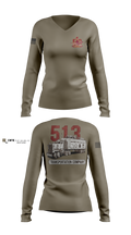 513th Transportation Company 84942366 Women's Long Sleeve V-neck Shirt - 102