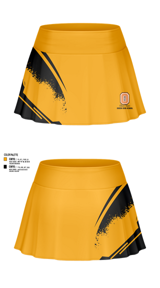 Skort, Ogden High School Cheer, Cheer, Teamtime, Team time, sublimation, custom sports apparel, team uniforms, spirit wear, spiritwear, sports uniforms, custom shirts, team store, custom team store, fundraiser sports, apparel fundraiser