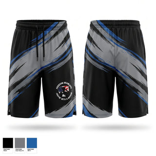 Athletic Shorts With Pockets, Freedom Krawlers, , Teamtime, Team time, sublimation, custom sports apparel, team uniforms, spirit wear, spiritwear, sports uniforms, custom shirts, team store, custom team store, fundraiser sports, apparel fundraiser