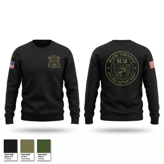 Crew Neck Sweatshirt, Miami Township Police K9, Police, Teamtime, Team time, sublimation, custom sports apparel, team uniforms, spirit wear, spiritwear, sports uniforms, custom shirts, team store, custom team store, fundraiser sports, apparel fundraiser