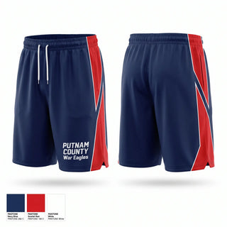Athletic Shorts With Pockets, PUTNAM COUNTY War Eagles, Men's Basketball, Teamtime, Team time, sublimation, custom sports apparel, team uniforms, spirit wear, spiritwear, sports uniforms, custom shirts, team store, custom team store, fundraiser sports, apparel fundraiser