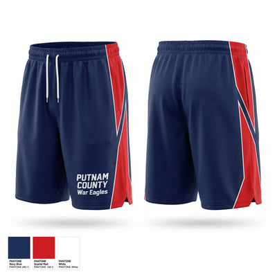PUTNAM COUNTY War Eagles Athletic Shorts With Pockets - 1