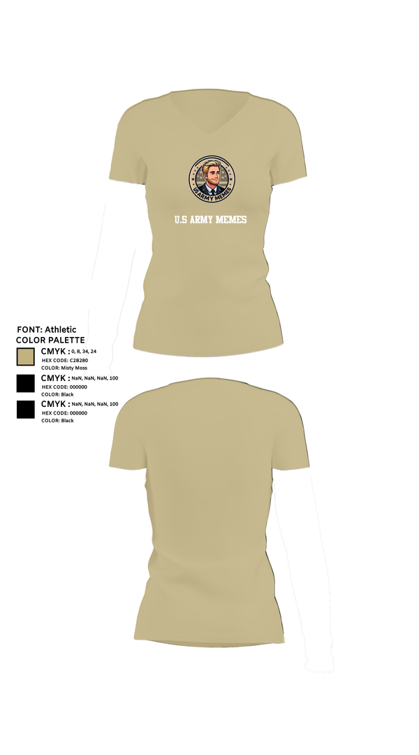 Womens Short Sleeve Vneck Shirt, U.S Army memes, , Teamtime, Team time, sublimation, custom sports apparel, team uniforms, spirit wear, spiritwear, sports uniforms, custom shirts, team store, custom team store, fundraiser sports, apparel fundraiser