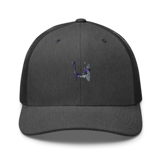 A BTRY 1-163D FA Reg 50980538 Retro Trucker Hat | Yupoong 6606
