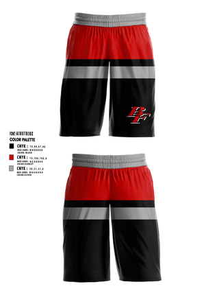 Womens Basketball Shorts, Big Foot Chiefs, Women's Basketball, Teamtime, Team time, sublimation, custom sports apparel, team uniforms, spirit wear, spiritwear, sports uniforms, custom shirts, team store, custom team store, fundraiser sports, apparel fundraiser