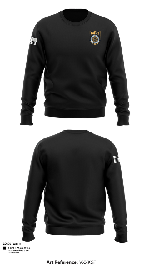 Crew Neck Sweatshirt, POLICE, Police, Teamtime, Team time, sublimation, custom sports apparel, team uniforms, spirit wear, spiritwear, sports uniforms, custom shirts, team store, custom team store, fundraiser sports, apparel fundraiser