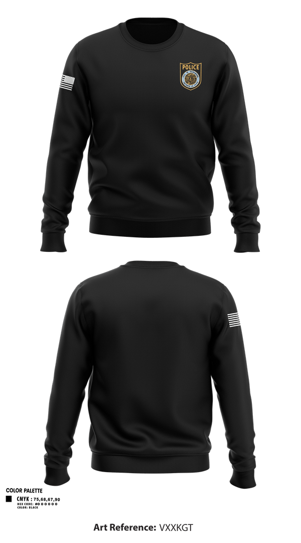 Crew Neck Sweatshirt, POLICE, Police, Teamtime, Team time, sublimation, custom sports apparel, team uniforms, spirit wear, spiritwear, sports uniforms, custom shirts, team store, custom team store, fundraiser sports, apparel fundraiser
