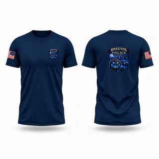 Short Sleeve Performance Shirt, Bristol TN Police Department, Police, Teamtime, Team time, sublimation, custom sports apparel, team uniforms, spirit wear, spiritwear, sports uniforms, custom shirts, team store, custom team store, fundraiser sports, apparel fundraiser