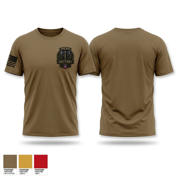 Old School Cotton Feel Shirt, Hatchet Company 3/82nd, Army, Teamtime, Team time, sublimation, custom sports apparel, team uniforms, spirit wear, spiritwear, sports uniforms, custom shirts, team store, custom team store, fundraiser sports, apparel fundraiser