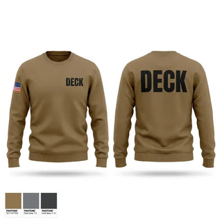 Crew Neck Sweatshirt, DECK, Navy, Teamtime, Team time, sublimation, custom sports apparel, team uniforms, spirit wear, spiritwear, sports uniforms, custom shirts, team store, custom team store, fundraiser sports, apparel fundraiser