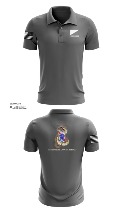 3rd Cavalry regiment 85953709 Short Sleeve Performance Polo - 21