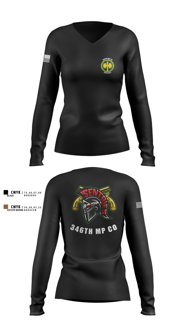 Womens Long Sleeve Vneck Shirt, 346 MP CO, , Teamtime, Team time, sublimation, custom sports apparel, team uniforms, spirit wear, spiritwear, sports uniforms, custom shirts, team store, custom team store, fundraiser sports, apparel fundraiser
