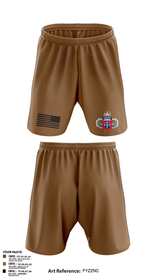 Athletic Shorts With Pockets, HHC 82nd ABN Division, , Teamtime, Team time, sublimation, custom sports apparel, team uniforms, spirit wear, spiritwear, sports uniforms, custom shirts, team store, custom team store, fundraiser sports, apparel fundraiser