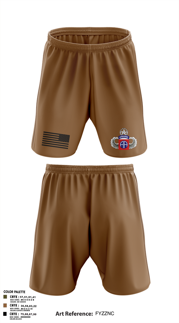 Athletic Shorts With Pockets, HHC 82nd ABN Division, , Teamtime, Team time, sublimation, custom sports apparel, team uniforms, spirit wear, spiritwear, sports uniforms, custom shirts, team store, custom team store, fundraiser sports, apparel fundraiser