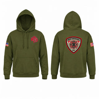 Hoodie, WEST MARSHALL FIRE DEPARTMENT, Fire Department, Teamtime, Team time, sublimation, custom sports apparel, team uniforms, spirit wear, spiritwear, sports uniforms, custom shirts, team store, custom team store, fundraiser sports, apparel fundraiser