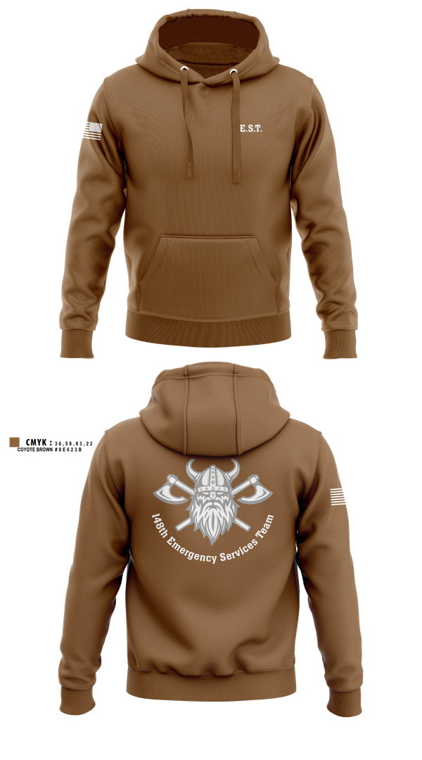 Hoodie, 148th E.S.T., Police, Teamtime, Team time, sublimation, custom sports apparel, team uniforms, spirit wear, spiritwear, sports uniforms, custom shirts, team store, custom team store, fundraiser sports, apparel fundraiser